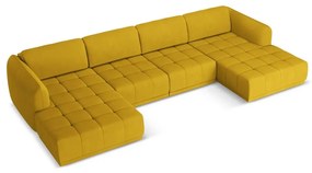 Žltá rohová pohovka Hoku – Makamii