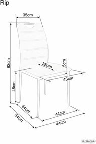 SI Stolička Rip Velvet béžová
