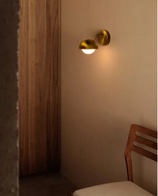 Nástenné svietidlo v zlatej farbe ø 15 cm Lonela - Kave Home