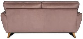 Pohovka ISLA 3P, staroružová (velvet - PINK)