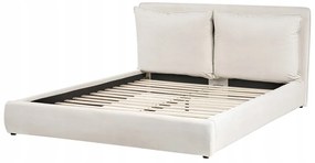 Beliani Vodná posteľ BAJONNA 160 x 200 cm Svetlobéžová manželská