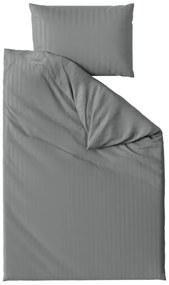 Hotelové obliečky z mikrovlákna JASMINE PURE sivé - prúžok 2 cm, hotelové vrecko Rozmer obliečky: 70 x 90 cm | 140 x 200 cm