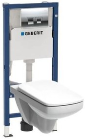 Podomietková zostava + tlačidlo Delta 35 chróm + WC misa Selnova