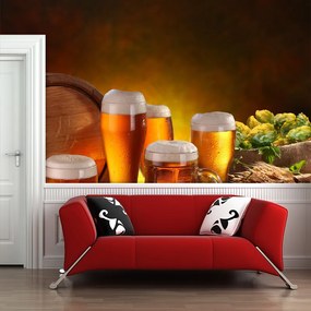Sablio Tapeta Pohár s pivom - 125x75 cm