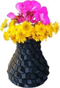 HRADIL Váza mozaiková 11,5 cm Farba: Čierna