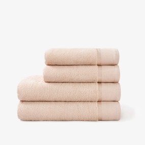 Goldea bavlnený froté uterák / osuška soft - púdrový 50 x 100 cm