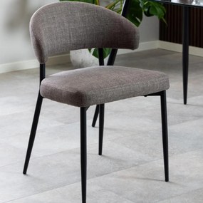 Jídelní židle Edina šedohnědá