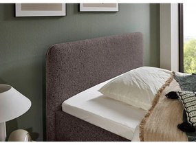 Antracitová čalúnená dvojlôžková posteľ s úložným priestorom s roštom 160x200 cm Primo – Meise Möbel