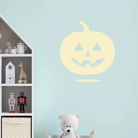 Veselá Stena Samolepka Halloweenska tekvica Farba: béžová, Veľkosť: 40 x 45 cm