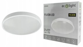 ECOLIGHT LED stropné svietidlo 2x E27 + 2x žiarovka Philips E27 10W 1055lm