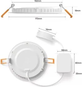 Philips - Sada 2x LED RGBW stmievateľných kúpeľňových podhľadových svietidiel Hue SLIM LED/12W/230V IP44