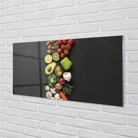 Obraz na skle Citrón avokádo mrkva 120x60 cm
