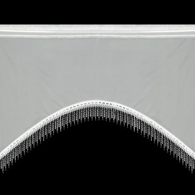 KRÁTKA ZÁCLONA NA PÁSKE MANUELA 150X70 CM BIELA