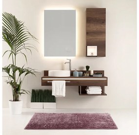 Fialová kúpeľňová predložka BATI 60x90 cm