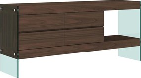 Komoda Soho 184 cm orech/číra