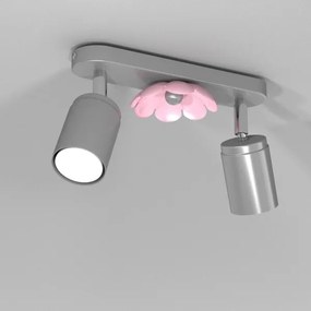 Bodové svietidlo FLOWER 2xGU10/8W/230V matný chróm