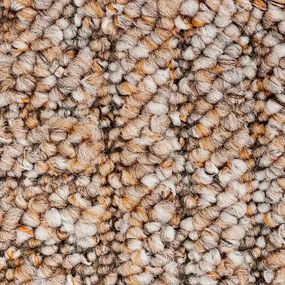 Timzo, Metrážny koberec Sparta 5653, na mieru, šíře 4m, hnedá, filc, obývacia izba