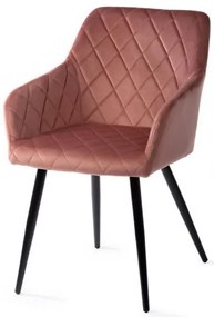 SADA 2x Jedálenská stolička RICO ružová