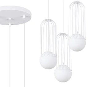 Sollux SL.1335 - Luster na lanku BRINA 3xG9/8W/230V biela