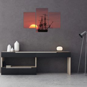 Obraz - Stredoveká loď (90x60 cm)
