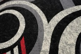 Koberec QMEGA PP CRM T155A čierny / červený