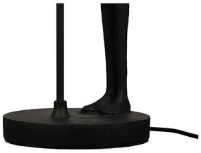 Čierno strieborná design lampa LADY