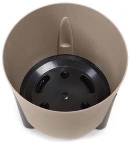 PLASTOVÝ KVETINÁČ MOSS ECO 25X26 CM BIELA