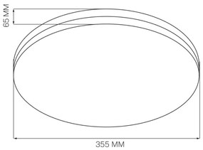 LED Kúpeľňové stropné svietidlo MOON LED/18W/230V čierna IP44
