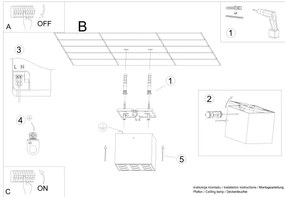 Sollux SL.1211 - LED Bodové svietidlo OZZY LED/16W/230V čierna