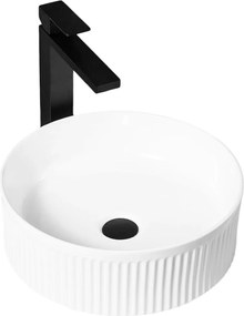 Rea Selina, umývadlo na dosku 355x355x110 mm, biela, REA-U6945