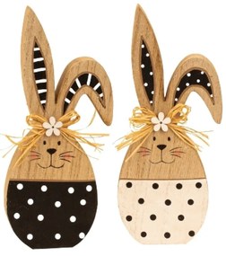 Drevený veľkonočný zajačik WOODEN BUNNY - rôzne varianty