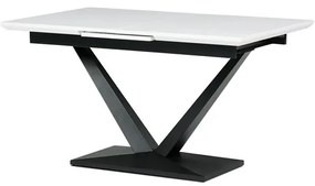 Autronic BONTEC Jedálenský stôl rozkladací 140-180x85 cm, mdf, biela, HT-W1630 WT Farba: Biela
