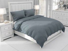 Biante Bavlnené jednofarebné posteľné obliečky Moni MO-066 Modrosivé Jednolôžko 140x200 a 70x90 cm