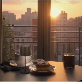 Briloner 7423015 - LED Stmievateľná stolná lampa LED/2,6W/5V IP44 čierna