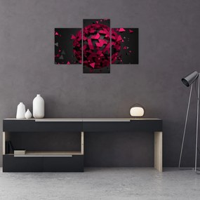 Obraz 3D abstrakcie (90x60 cm)