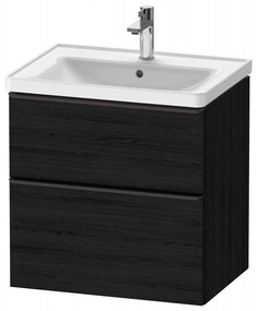 DURAVIT D-Neo závesná skrinka pod umývadlo, 2 zásuvky, 634 x 452 x 625 mm, dub čierny, DE435401616