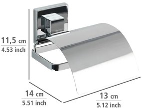 WENKO 22696100-Držiak toaletného papiera VACUUM-LOC QUADRO ED 13x14 cm lesklý chróm