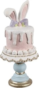 Dekorácia torta na podnose s králičími uškami - Ø 9*19 cm