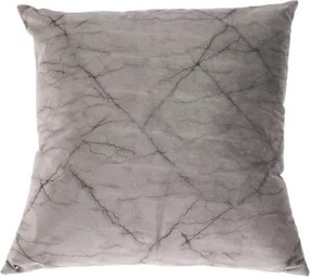 Dekoračný vankúš Cushion Mramor 45x45 cm, šedý%