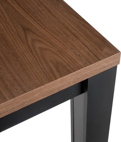 Vintino Rozkladací jedálenský stôl FELIX 80-160 cm – čierna / orech nicea