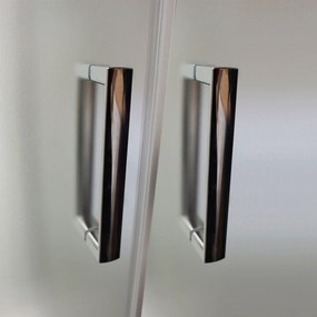 Mereo Mereo, Sprchový box, štvrťkruh, bez striešky, s vaničkou R550, satin ALU, sklo Point, zadne steny biele, MER-CK35122KMW