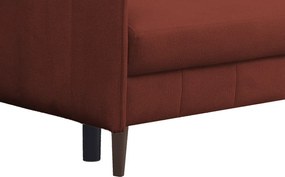 Rozkladacia pohovka Vannes, tmavo červená látka