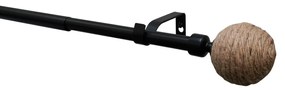 Roztiahnuteľná súprava 16/19 mm Eta čierna mat, 120 - 210 cm