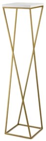 Stojan na kvety LOFT 100x24 cm zlatá/biela