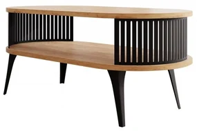 Konferenčný stolík Mezanoa  (čierna + dub craft zlatý). Vlastná spoľahlivá doprava až k Vám domov. 1122648