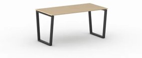 Kancelársky stôl PRIMO IMPRESS, čierna podnož, 1600 x 800 mm, buk