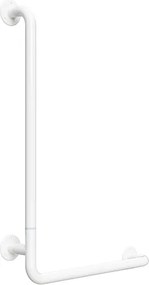 Bemeta Design HELP: Madlo, 890 mm, v tvare L, ľavé, skladané, bez krytky, biela - 301154044