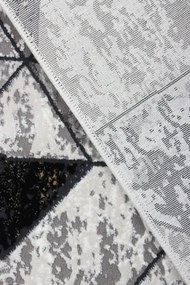 Koberec Tender 23092B VELVET čierny / svetlosivý