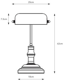 Markslöjd 108977 - Stolová lampa BANKERS 1xE14/40W/230V zlatá