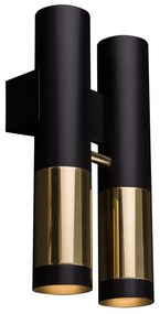 Amplex 8360 - Nástenné svietidlo KAVOS 2xGU10/15W/230V čierna